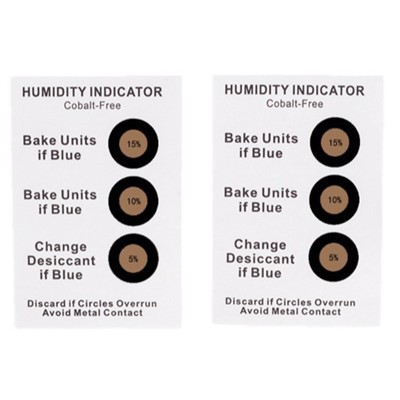 Targeta indicadora d'humitat sense cobalt de 5 punts